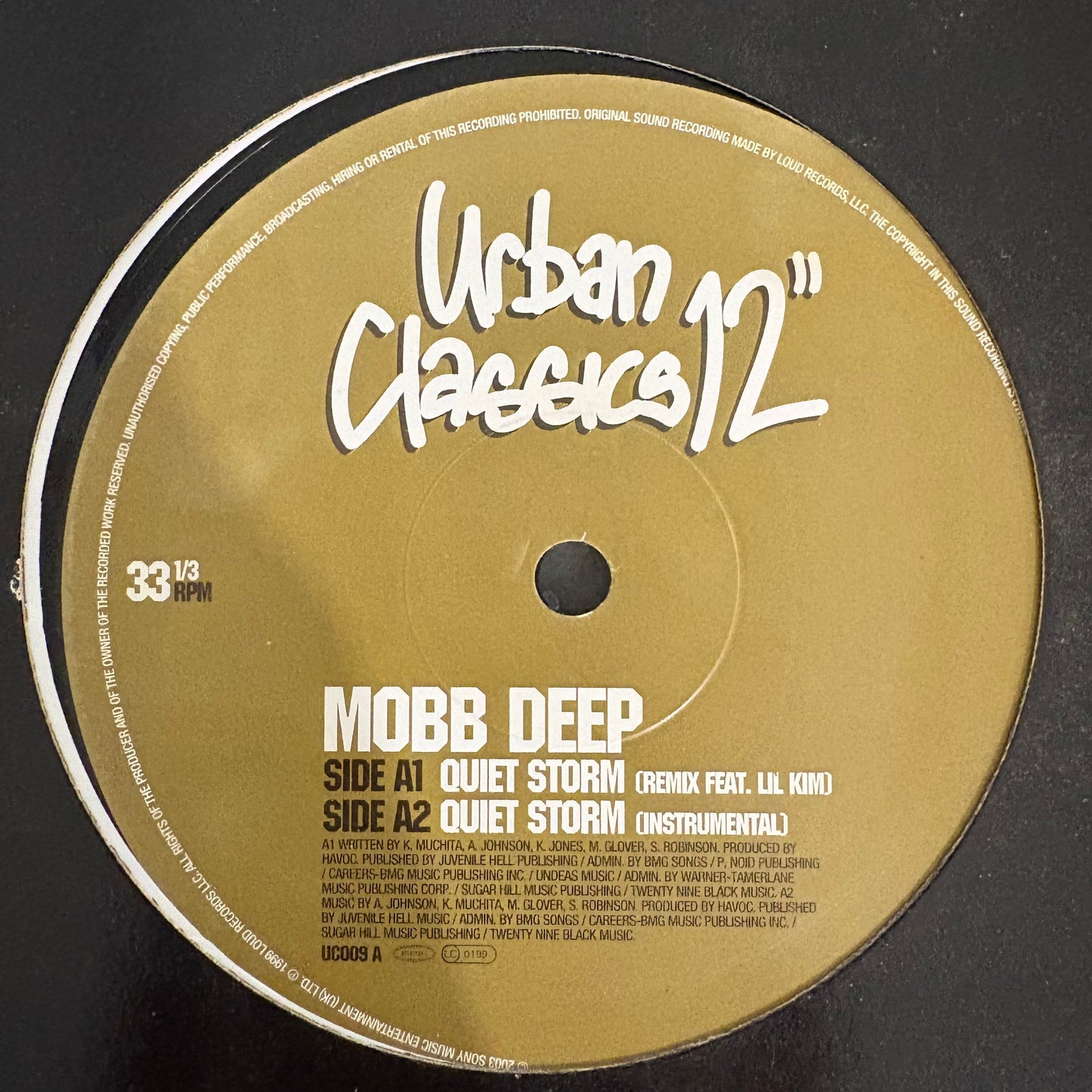 Mobb Deep “Quiet Storm” / “The Learning (Burn)” 4 Version 12inch vinyl