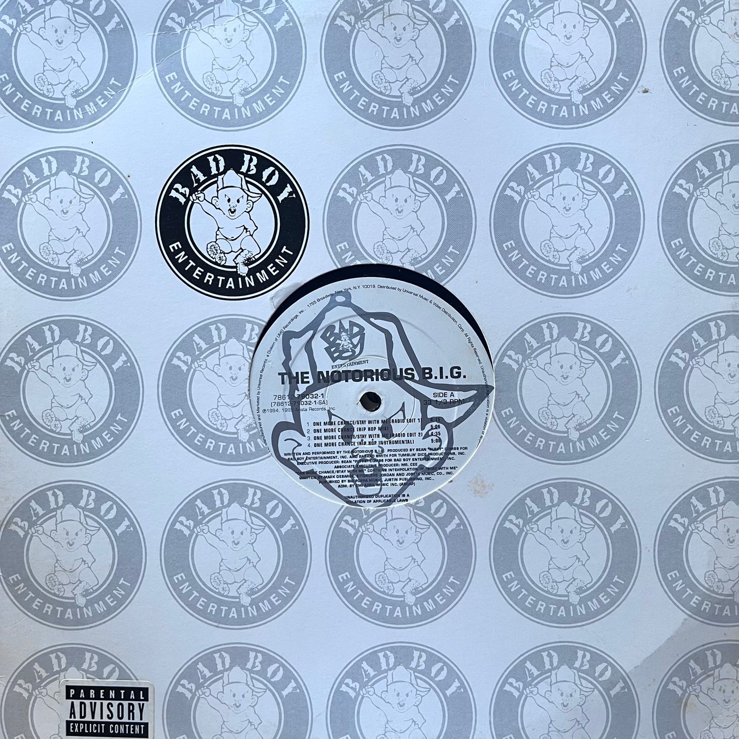 The Notorious B.I.G. “One More Chance” / “The What” 7 Version 12inch Vinyl on Bad Boy Entertainment