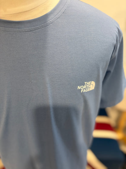 The North Face 100% Cotton Blue Chest Logo Tee