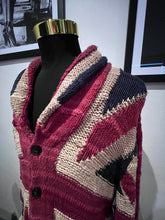 Load image into Gallery viewer, Ralph Lauren Denim &amp; Supply Union Jack Cotton Blend Cardigan Size Large
