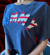 Load image into Gallery viewer, Tommy Hilfiger Tommy Girl Logo Embroidered Blue Crop Top Size Medium