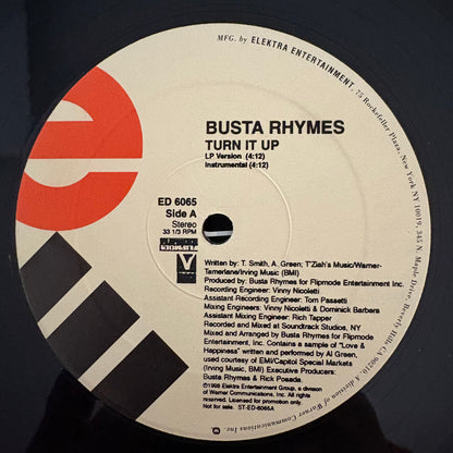 Busta Rhymes “Turn It Up” 3 version 12inch vinyl record