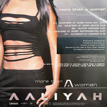 Aaliyah “More Than A Woman” Masters At Work Mixes, 4 Track 12” Double Vinyl Pack