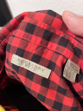 Load image into Gallery viewer, Burberry Brit 100% Cotton Logo Pocket Red Black Check Shirt Size Small Slim Fit