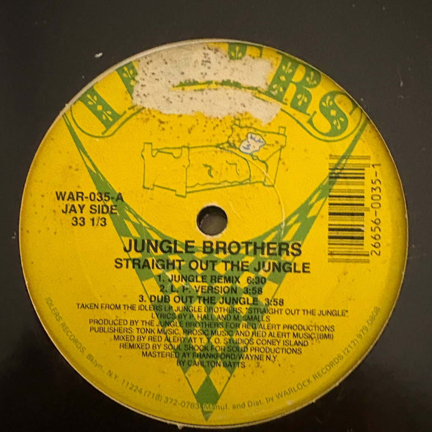 Jungle Brothers “Straight Out The Jungle” 6 Version 12inch vinyl record