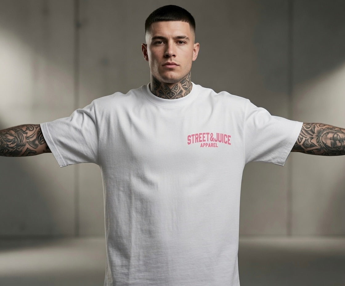 Street & Juice ‘In Vinyl We Trust’ 100% White Cotton Graphic Tee
