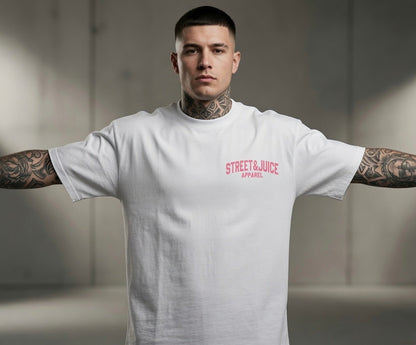 Street & Juice ‘In Vinyl We Trust’ 100% White Cotton Graphic Tee
