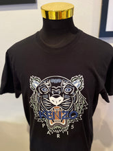 Load image into Gallery viewer, Kenzo 100% Cotton Black Logo Print Tee Size XL Regular Fit