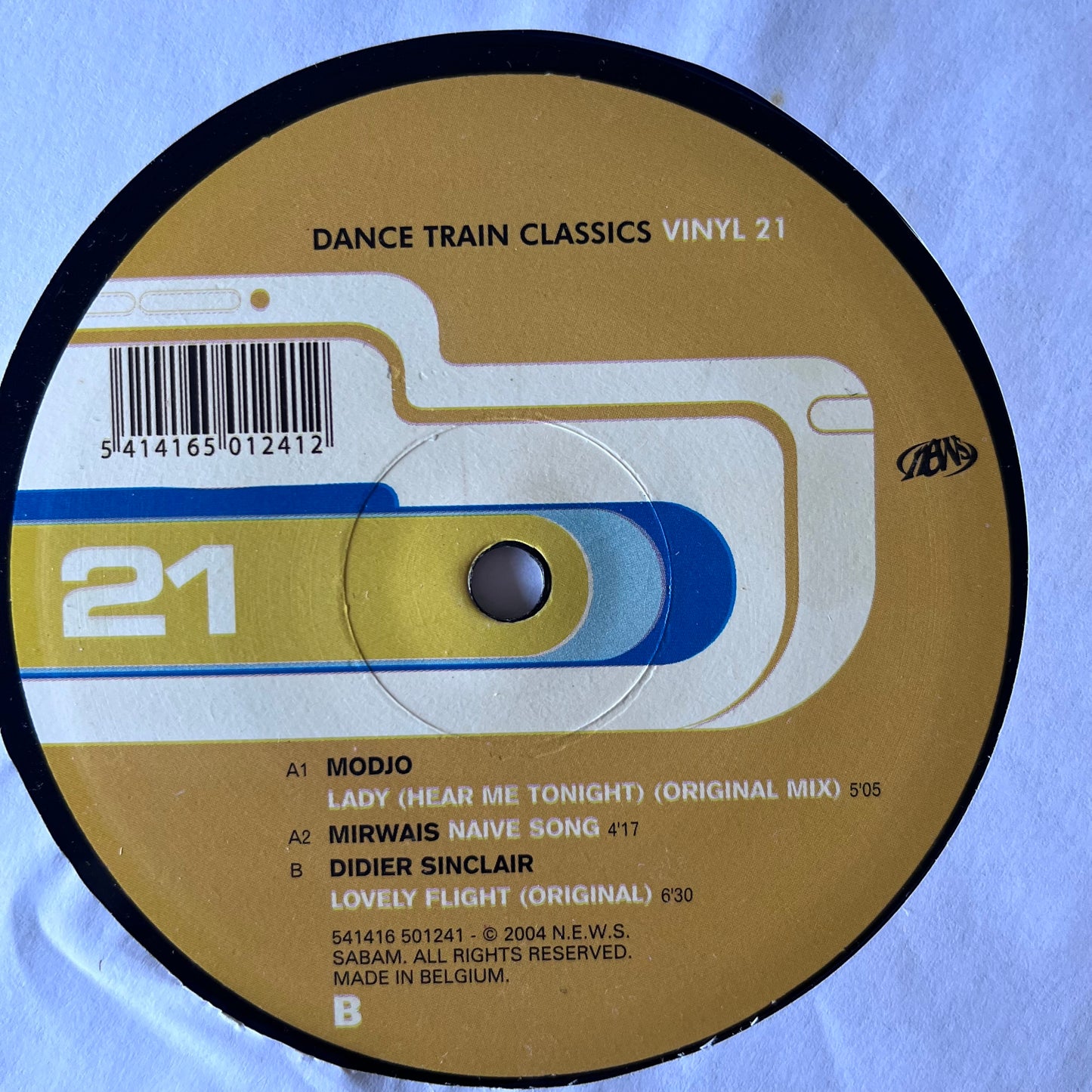 Dance Train Classics Vol 21 3 Track 12inch Vinyl Record 2004