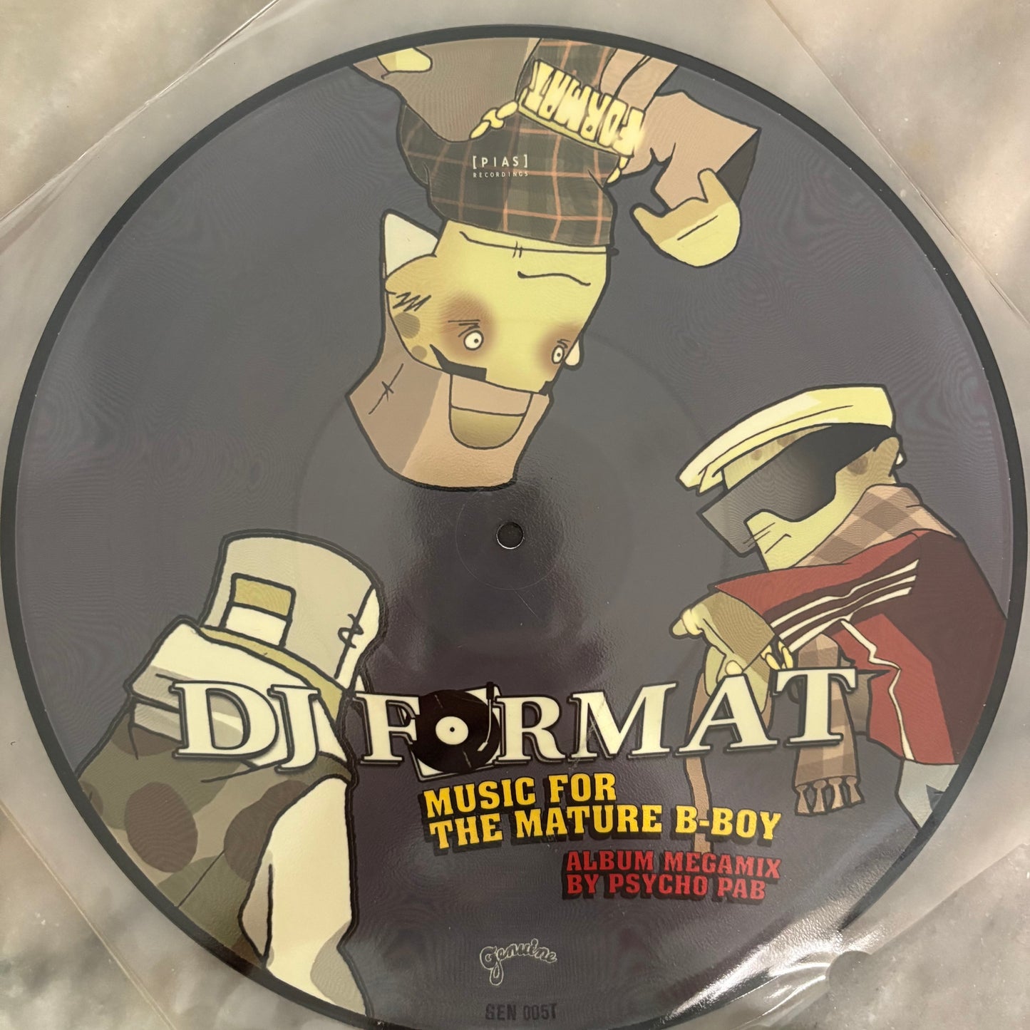 DJ Format “Music For The Mature B-Boy” Album Mega Mix by Psycho Pam Limited Edition 12inch picture disc