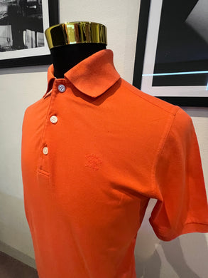 Paul & Shark 100% Cotton Orange Polo Shirt Made in Italy Size XL fits Large to XL Light Pique