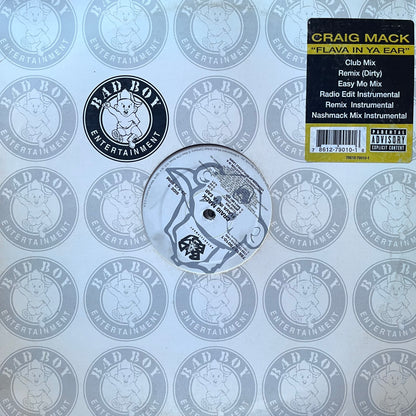 Craig Mack “Flava in 5 Ya Ear” 6 Version 12inch Vinyl on Bad Boy Entertainment