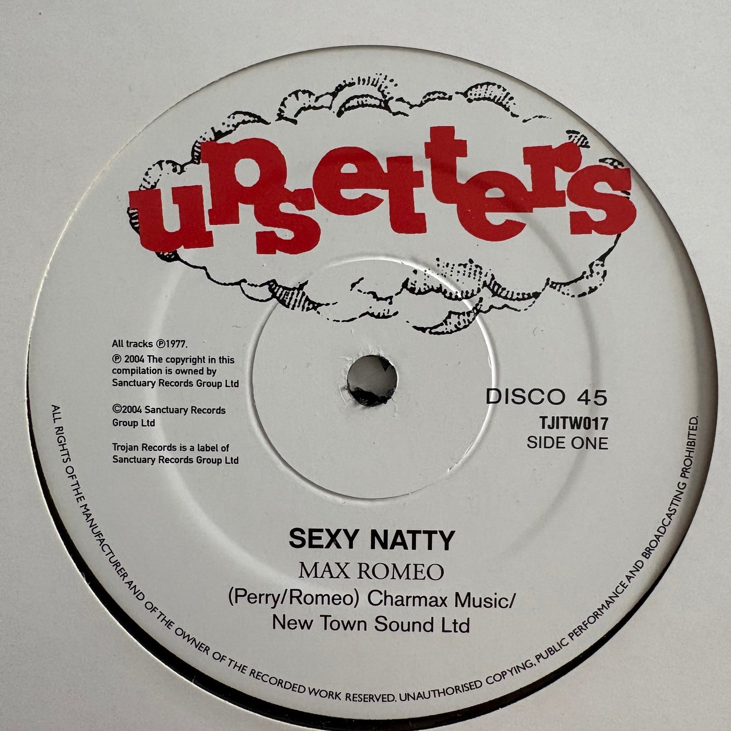 Max Romeo “Sexy Natty” / “Norman” 2 Track 12” Vinyl The Upsetters Disco 45