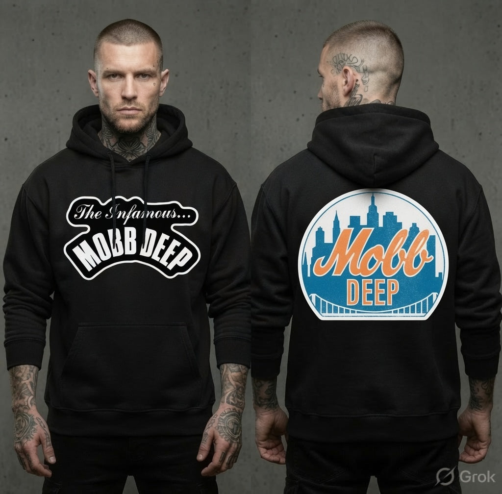 Mobb Deep ‘The Infamous’ Black Cotton Blend Hoodie
