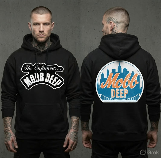 Mobb Deep ‘The Infamous’ Black Cotton Blend Hoodie