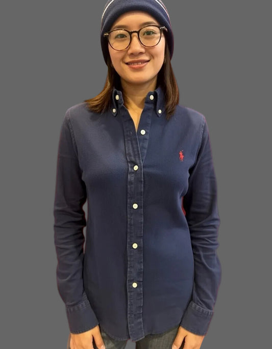 Ralph Lauren Women’s 100% Cotton Featherweight Mesh Shirt Size XS