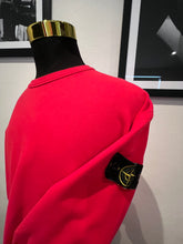 Load image into Gallery viewer, Stone Island Red 100% Cotton Fleece Sweater Size XL with Logo Badge