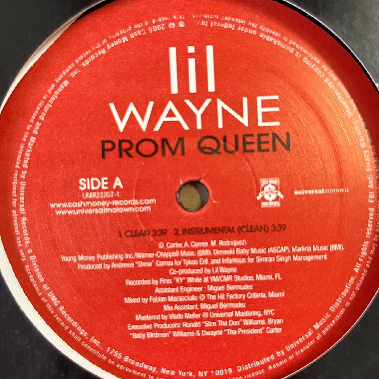 Lil Wayne “Prom Queen” 4 Version 12inch Vinyl