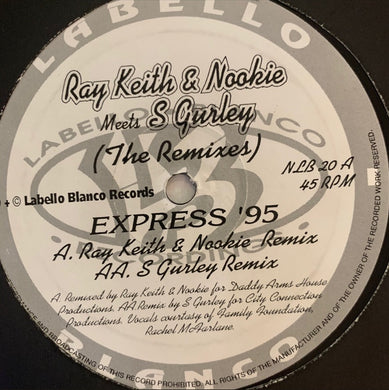 Ray Keith & Nookie “Express 95” 2 Track 12inch Vinyl