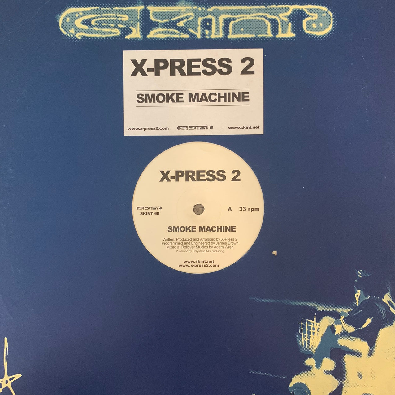 X-Press 2 “Smoke Machine” 3 Track 12inch Vinyl