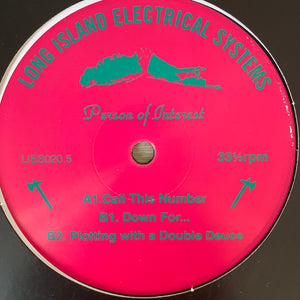 Person Of Interest “Call This Number” on Long Island Electrical System’s L.I.E.S. Records 3 Track 12inch Vinyl