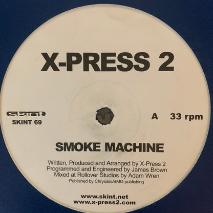 X-Press 2 “Smoke Machine” 3 Track 12inch Vinyl