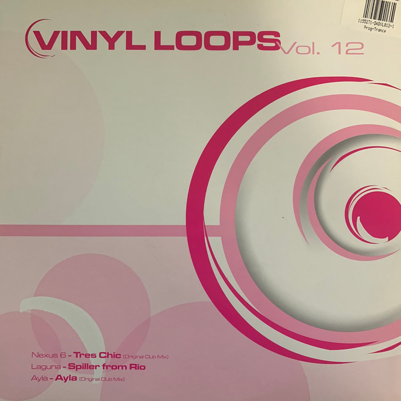 Vinyl Loops Vol 12 Feat Nexus 6, Laguna and Ayala 3 Track 12inch Vinyl