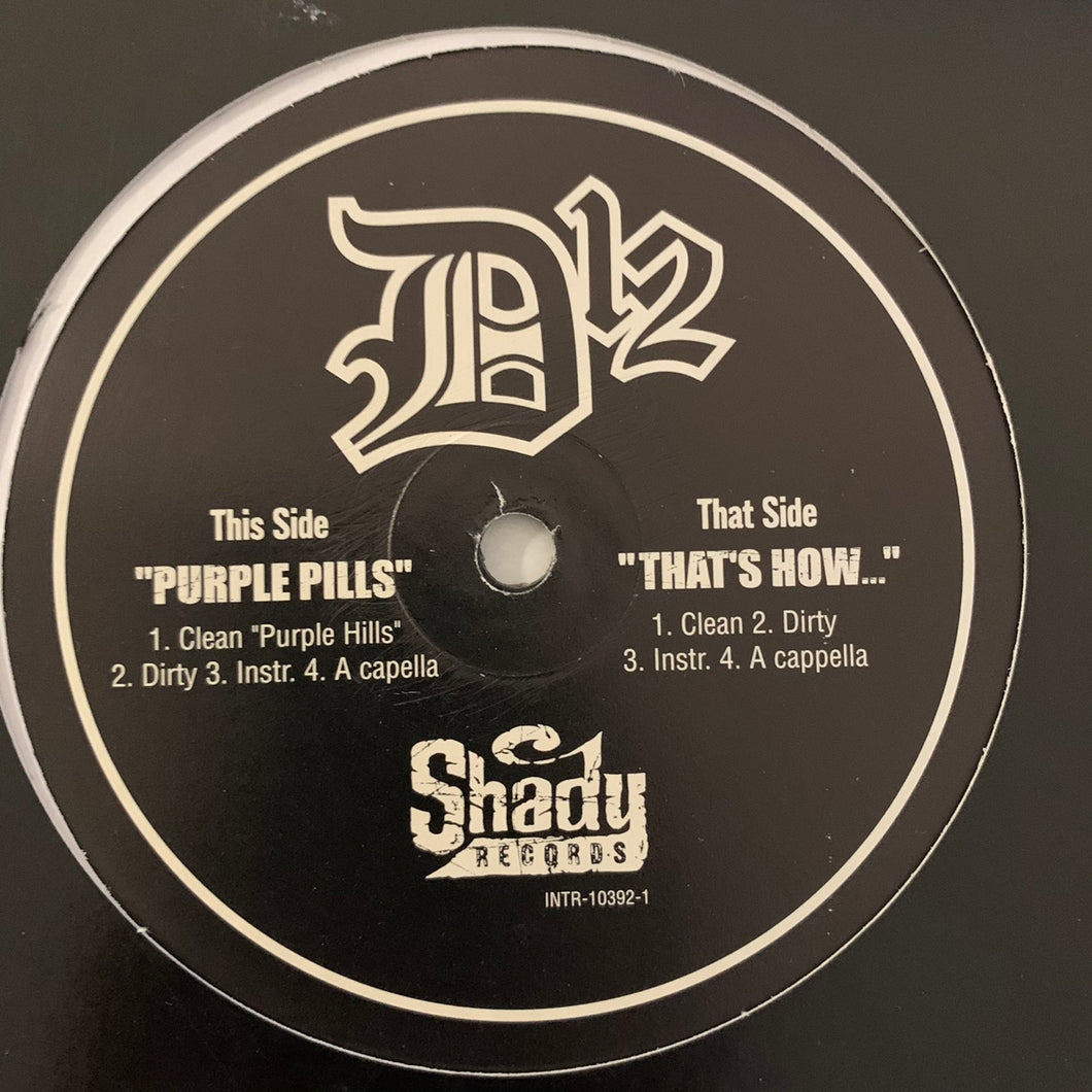 D12 “Purple Pills” / “That’s How” 8 version 12inch Vinyl