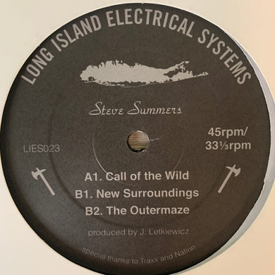 Steve Summers “Call Of Wild” on Long Island Electrical System’s L.I.E.S. Records 3 Track 12inch Vinyl