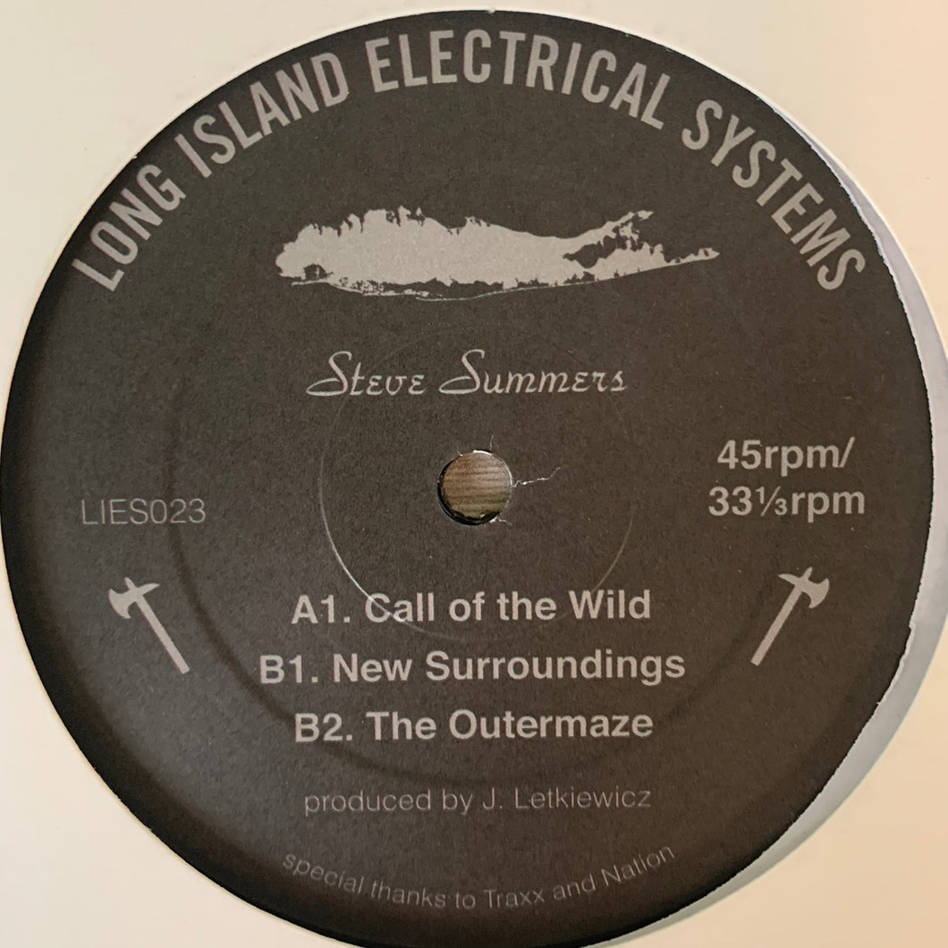 Steve Summers “Call Of Wild” on Long Island Electrical System’s L.I.E.S. Records 3 Track 12inch Vinyl
