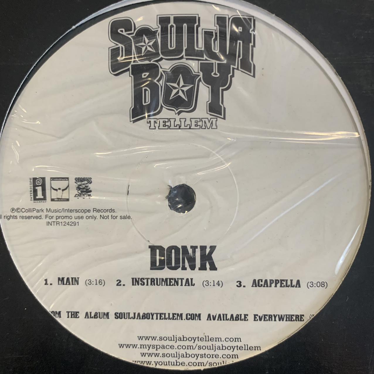 Soulja Boy “Donk” 6 Version 12inch Vinyl Single Promo Version