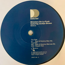 Load image into Gallery viewer, Ministers De La Funk Feat Jocelyn Brown “Believe” 3 Track 12inch Vinyl