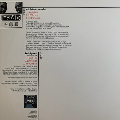 EPMD “Richter Scale” 6 Track 12inch Vinyl
