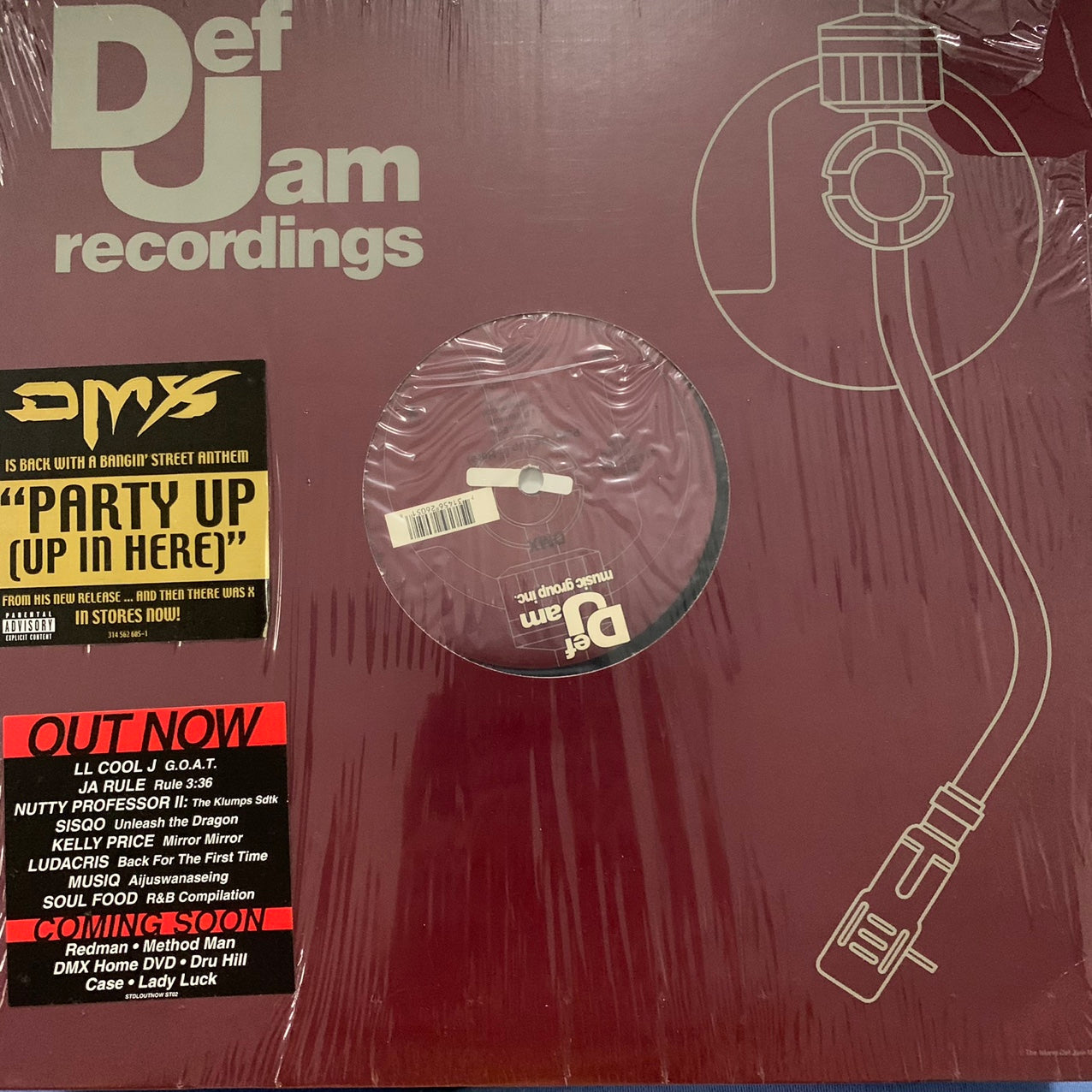 DMX Where “Party Up ( Up In Here )” 12 Inch Vinyl