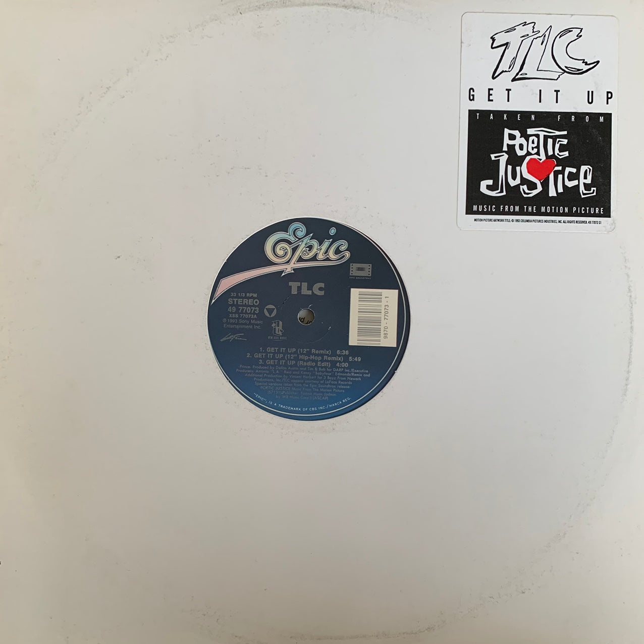 TLC “Get It Up” 6 version 12inch Vinyl