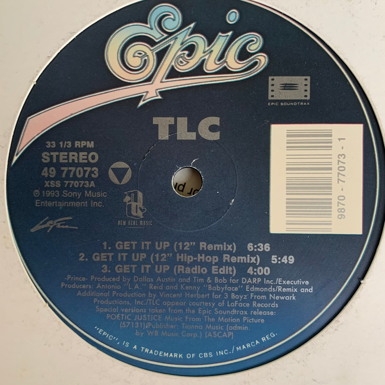 TLC “Get It Up” 6 version 12inch Vinyl