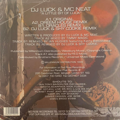 DJ Luck & MC Neat “A Little Bit Of Luck” 4 Version 12inch Vinyl