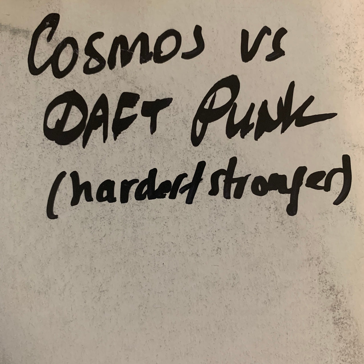 Daft Punk V’s Cosmos “Harder Faster” House Music White Label Mash Up 1 Track 12inch Vinyl