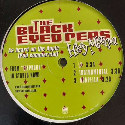 The Black Eyed Peas “Hey Mama” 12inch Vinyl
