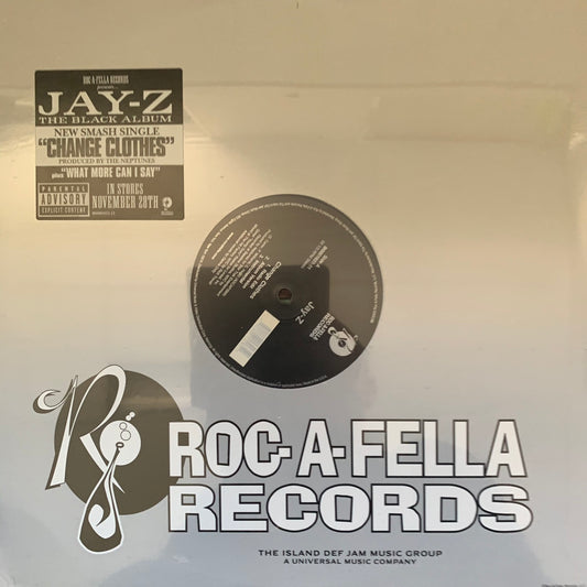 Jay-Z “Change Clothes” Feat Pharrell Produced by The Neptune’s / “What More Can I Say” 6 Version 12inch Vinyl