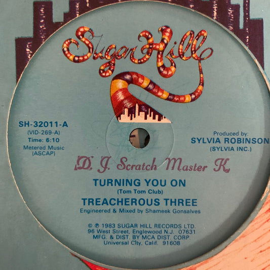 Treacherous Three “Turning You On” / “U.F.O” 2 Track 12inch Vinyl