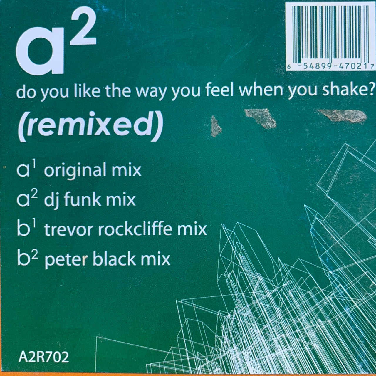 A2 “Do You Like The Way You Feel When You Shake” 4 version 12inch Vinyl