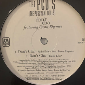 The Pussycat Dolls “Don’t Cha” Feat Busta Rhymes 4 Version 12inch Vinyl