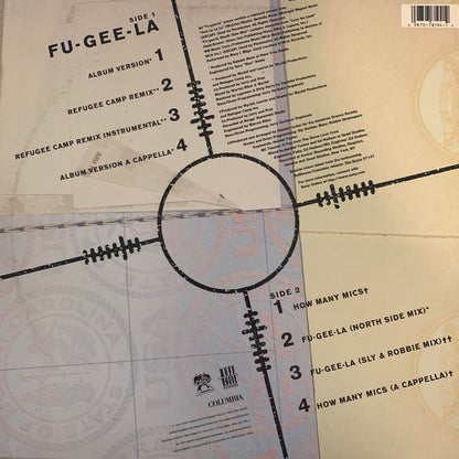 Fugees “Fu-Gee-La” 8 Track 12inch Vinyl, Includes Album, Instrumental, Remixes and Acapella