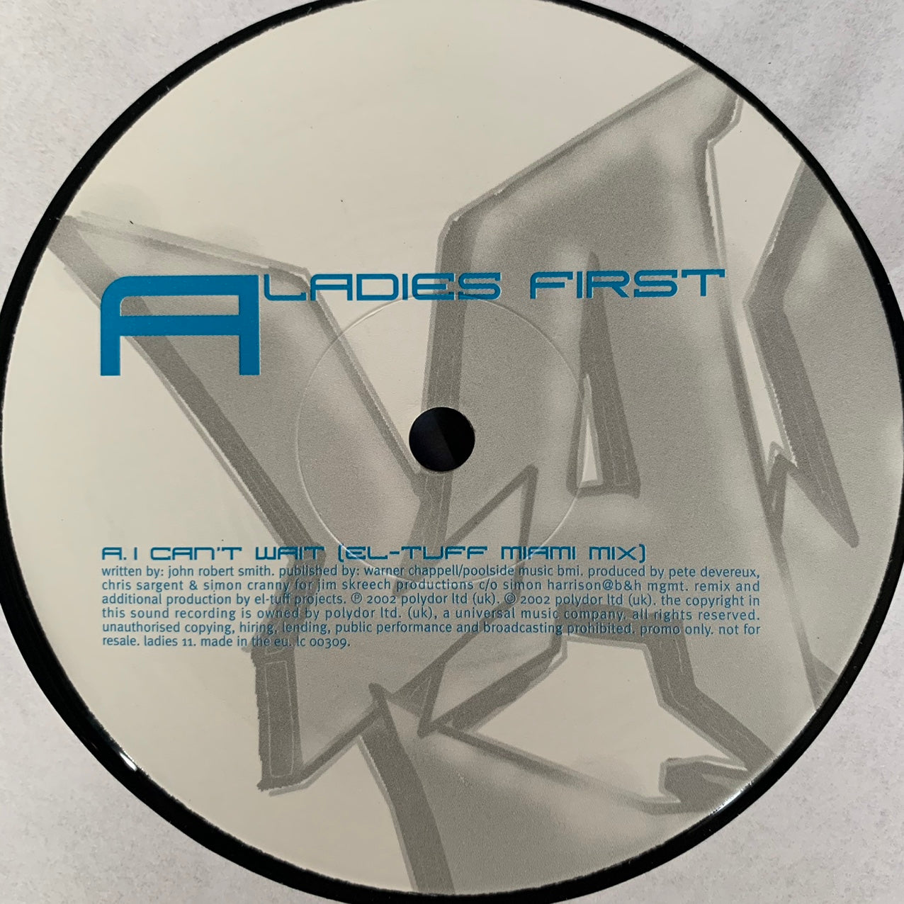 Ladies First “I Can’t Wait” 3 Version 12inch Vinyl