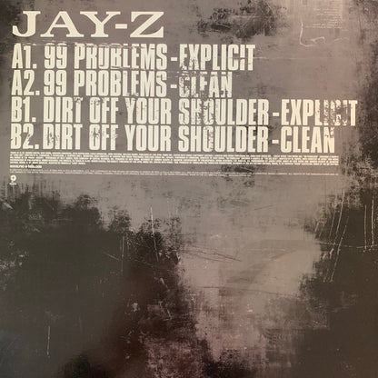 Jay-Z “99 Problems” / “Dirt off Your Shoulder” 4 Version 12inch Vinyl