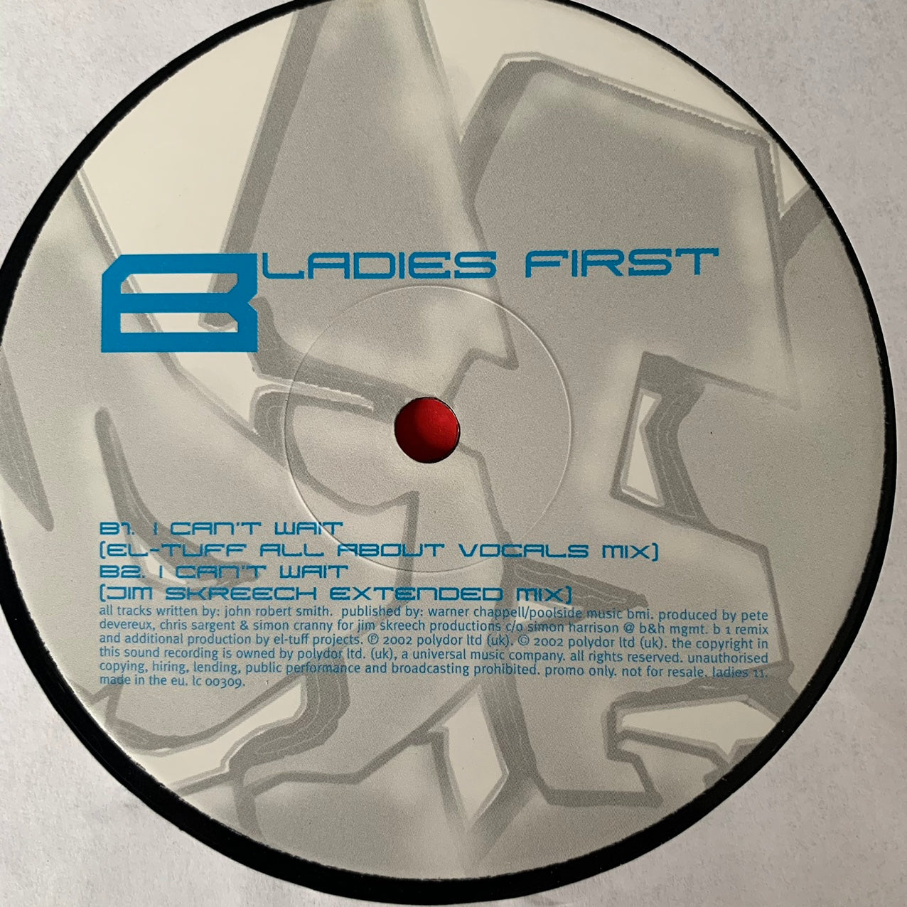Ladies First “I Can’t Wait” 3 Version 12inch Vinyl