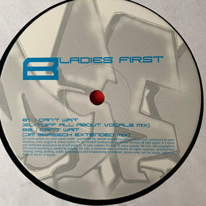 Ladies First “I Can’t Wait” 3 Version 12inch Vinyl