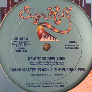 Grand Master Flash & The Furious Five “New York New York” 2 Version 12inch Vinyl