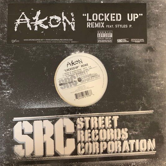 Akon “Locked Up” Feat Styles P 6 Track 12inch Vinyl